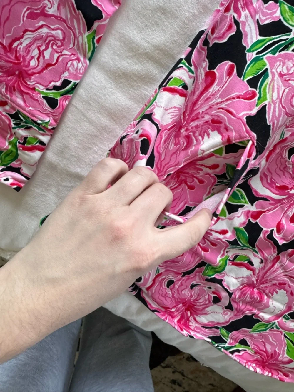 Lilly Pulitzer UPF 50+ Skipper Popover - Onyx Party All The Time Luxletic - Picture 3 of 9